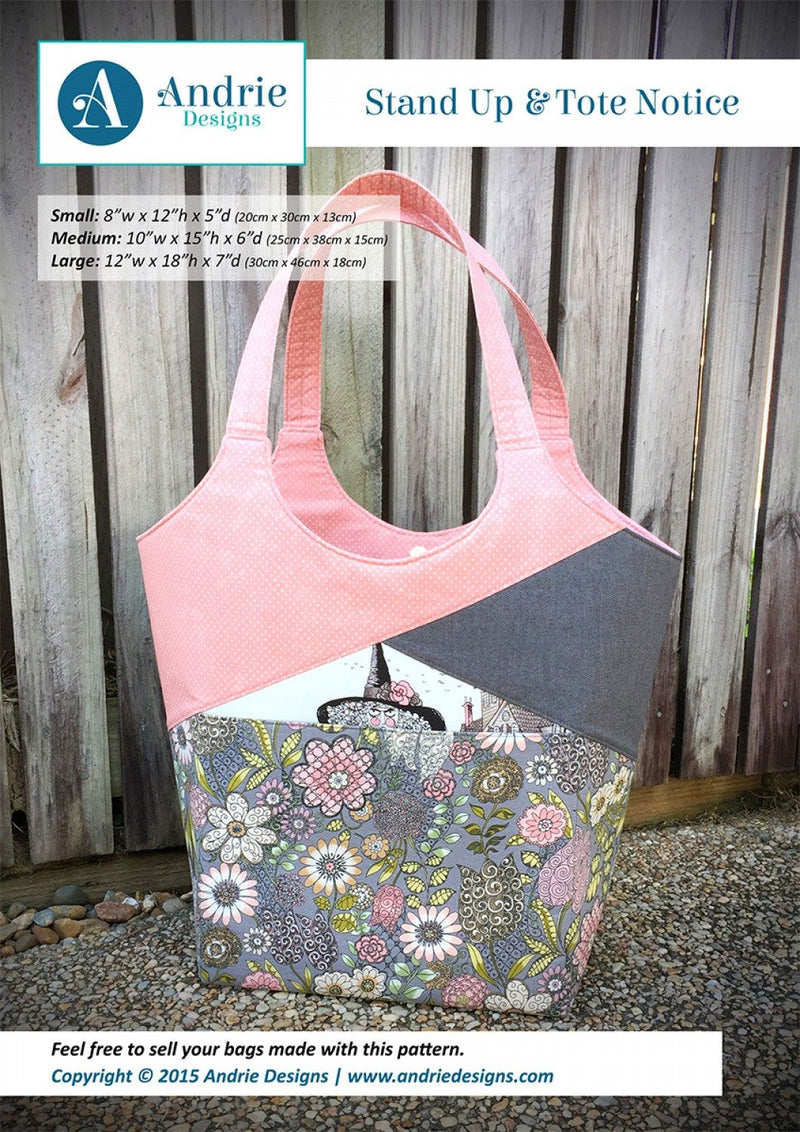 Stand Up & Tote Notice Pattern