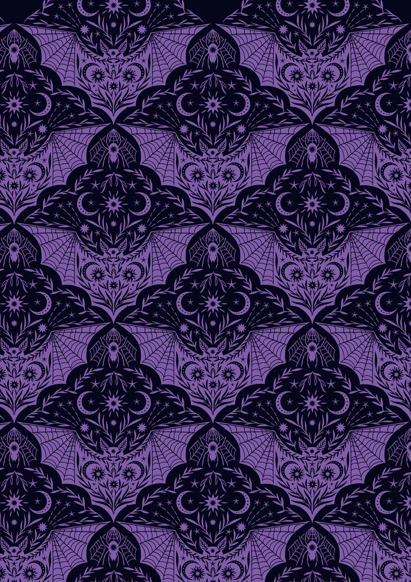 Purple Floral Bat