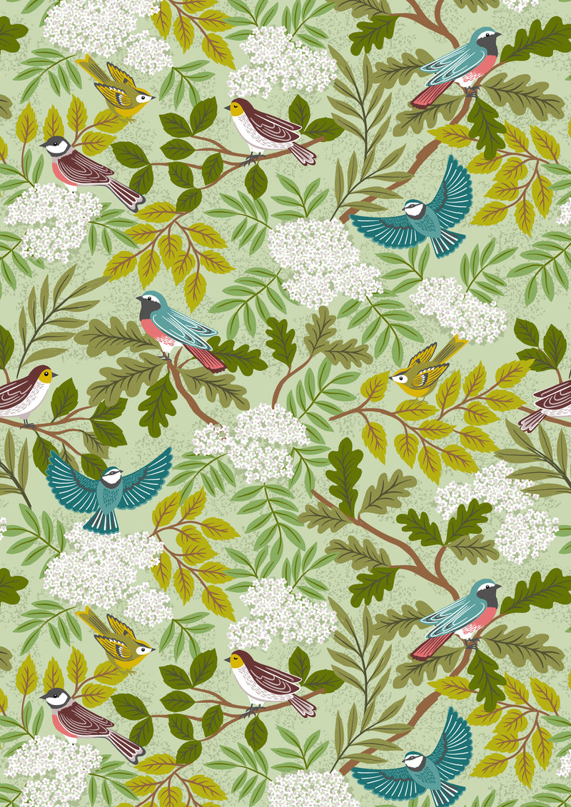 Clearbury Birds on Pale Green