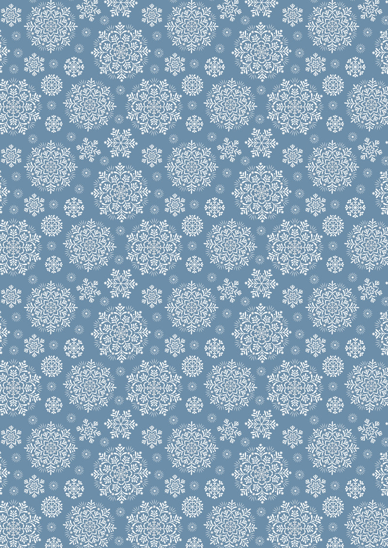 Snowflakes Iced Blue