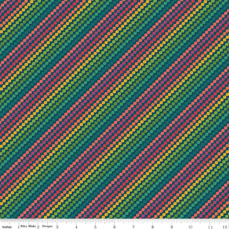 Rainbow Stripes Navy