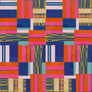 Roam Crossed Lines Coral and Gold