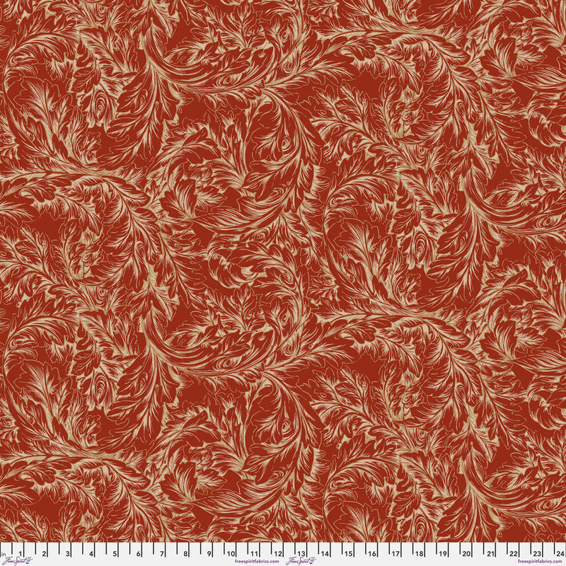 Acanthus Scroll Red