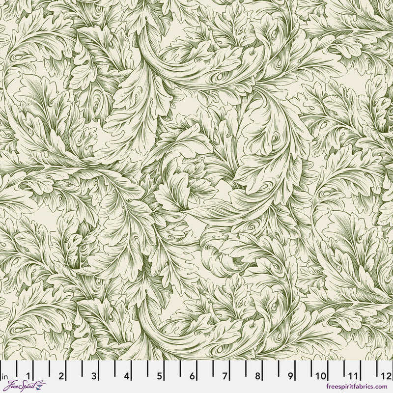 Small Acanthus Scroll Green