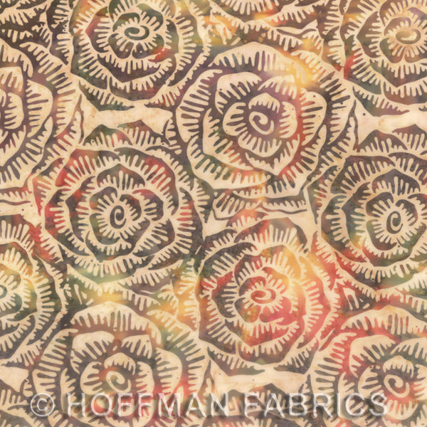 graphic floral cairo batik