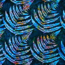 blue moon fern shaded teal batik