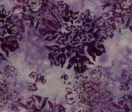 floral amethyst batik