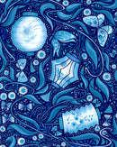 luminaria large lanterns blue