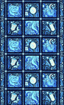 luminaria panel blue