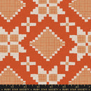 Heirloom Star Linen Cotton Blend Canvas Red