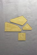 Glitter Acrylic Fabric Cutting Template Set