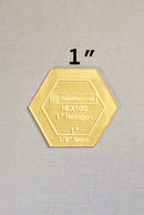 1-in Hexagon Acrylic Template
