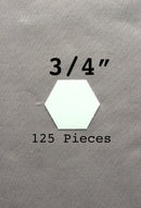 3/4 Hexagon Paper Pieces 125 Count