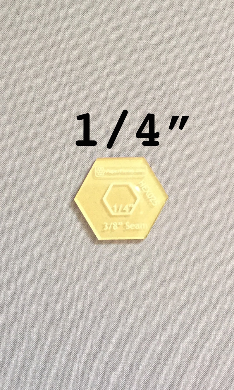 1/4-in Hexagon Acrylic Template