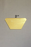 2-in Half Hexagon Acrylic Template