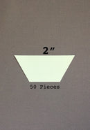 2-in Half Hexagon Paper Pieces 50 count