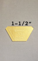 1-1/2-in Half Hexagon Acrylic Template