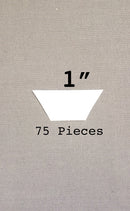 1-in Half Hexagon Paper Pieces 75 count