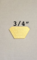 3/4-in Half Hexagon Acrylic Template