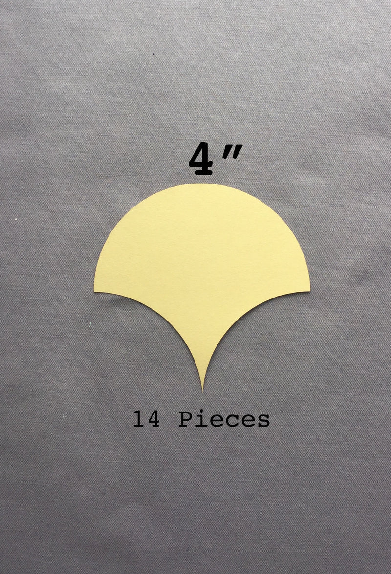 4-in Clamshell Paper Pieces 14 count