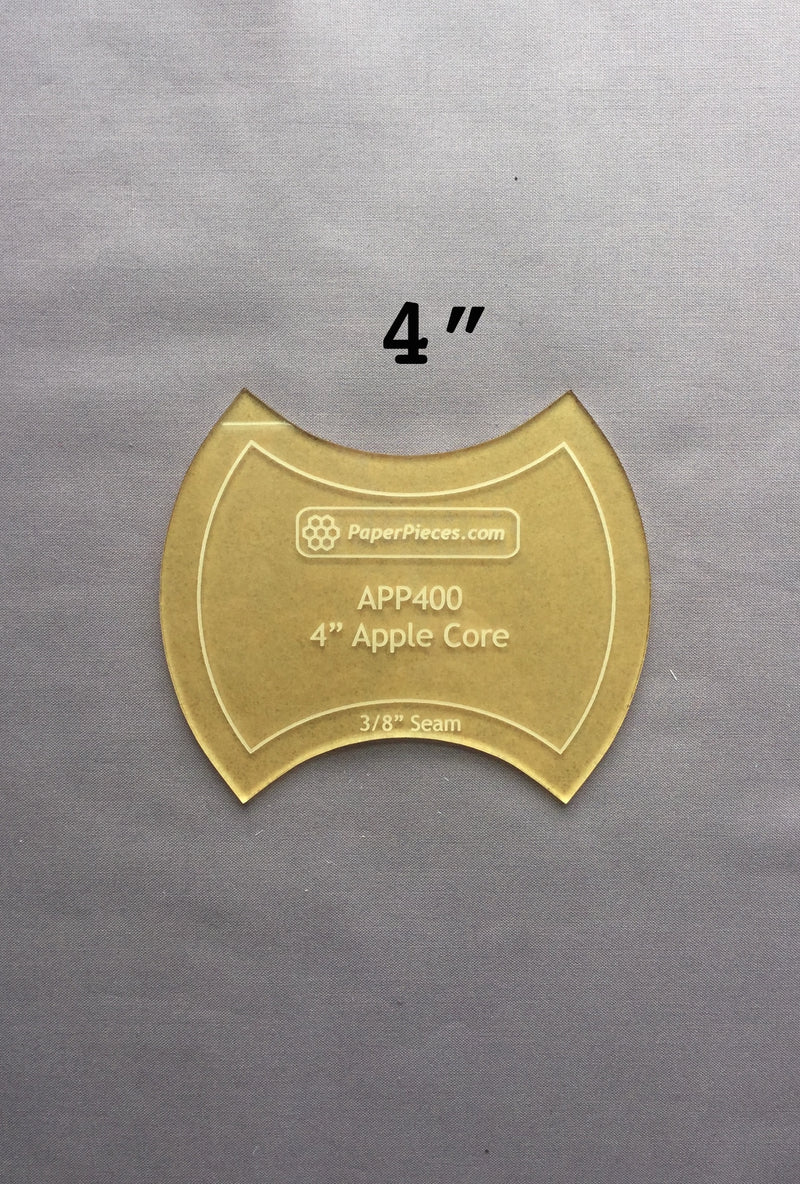 4-in Apple Core Acrylic Template