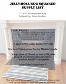 Jelly Roll Rug Squared