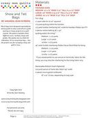Show and Tell Bags