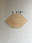 1 1/2-in honeycomb acrylic template