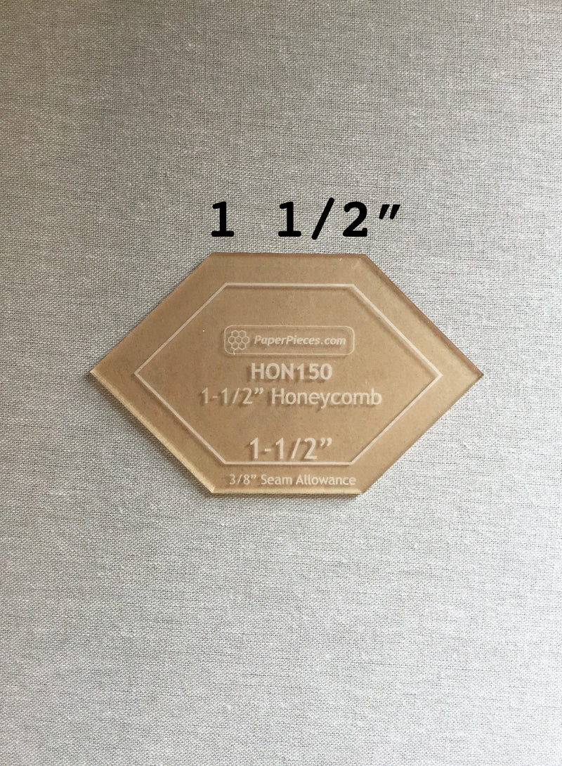 1 1/2-in honeycomb acrylic template