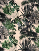 French Mowgli Blue/Green Velveteen