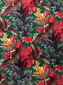 French Kimono Green Velveteen