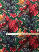 French Kimono Green Velveteen