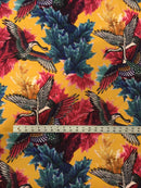 French Kimono Mustard Velveteen