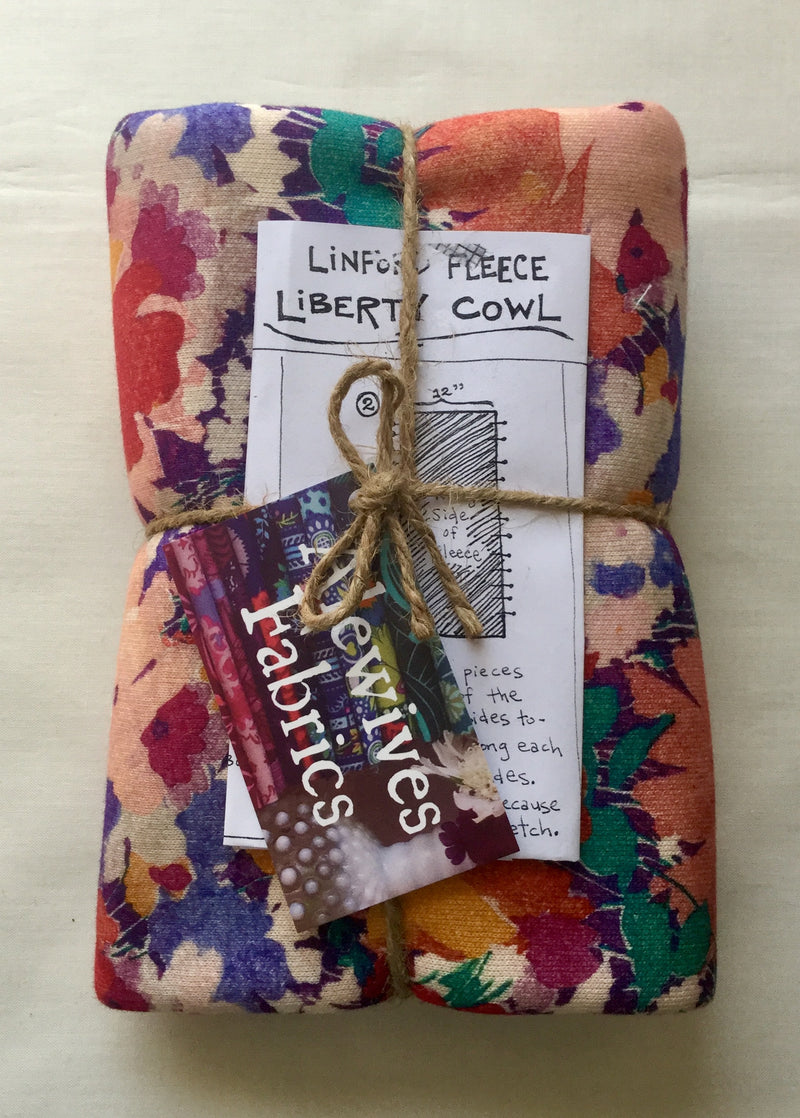 Liberty Linford Fleece Cowl Kit in Orange