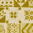 Blue Room Tile Yellow Canvas