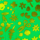 Stitched Floral Jade