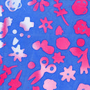 Stitched Floral Periwinkle