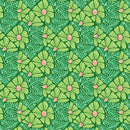 Pressed Flowers Green