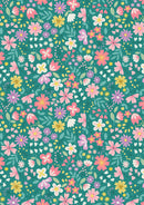 Spring Floral Green