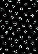 Haunted House Glow in the Dark Pumpkin Faces Purple