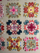 Lucy Sample Blocks: Raspberry Blossoms