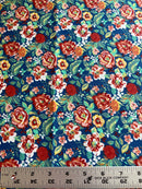 French Poplin Leontine Poplin Blue