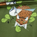 Blue Jay Patrol Barkcloth