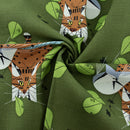 Blue Jay Patrol Barkcloth