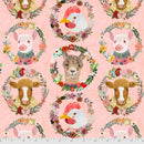 Farm Friends Badges Peach